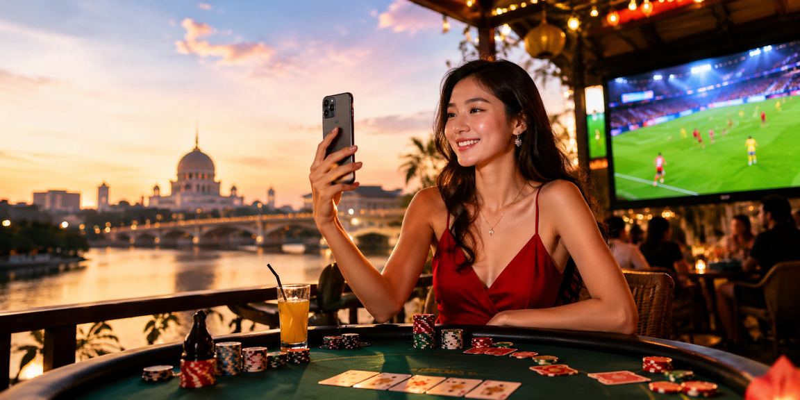 Pemain Malaysia bertaruh bola sepak dalam talian sambil mengumpul mata VIP